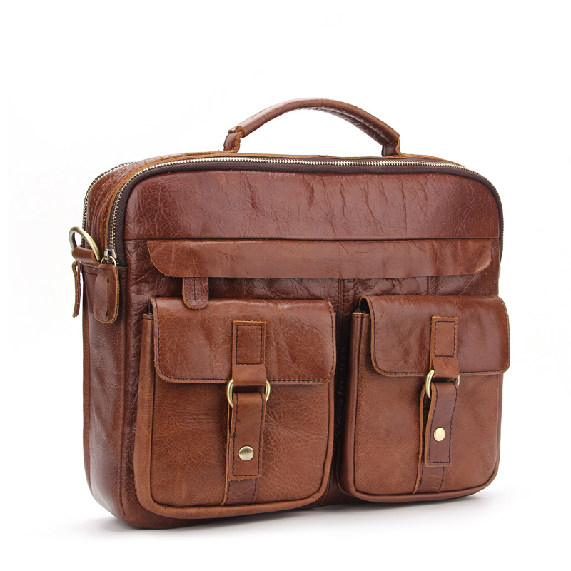 men's modern leather briefcase